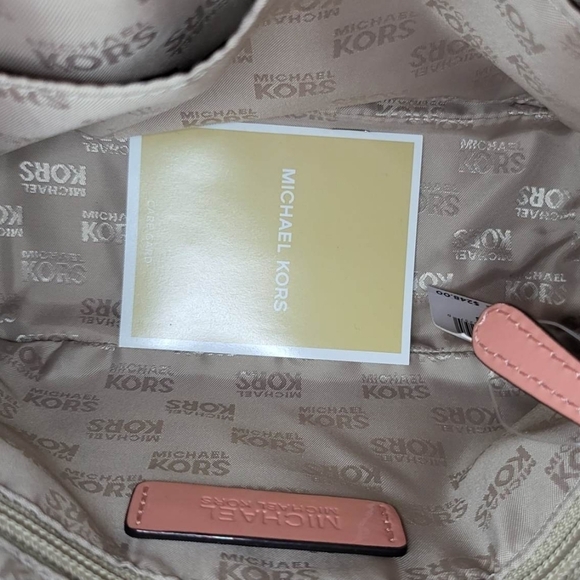 Michael Kors Emmy Peach Patent Leather Crossbody Bag NWT - Picture 12 of 16